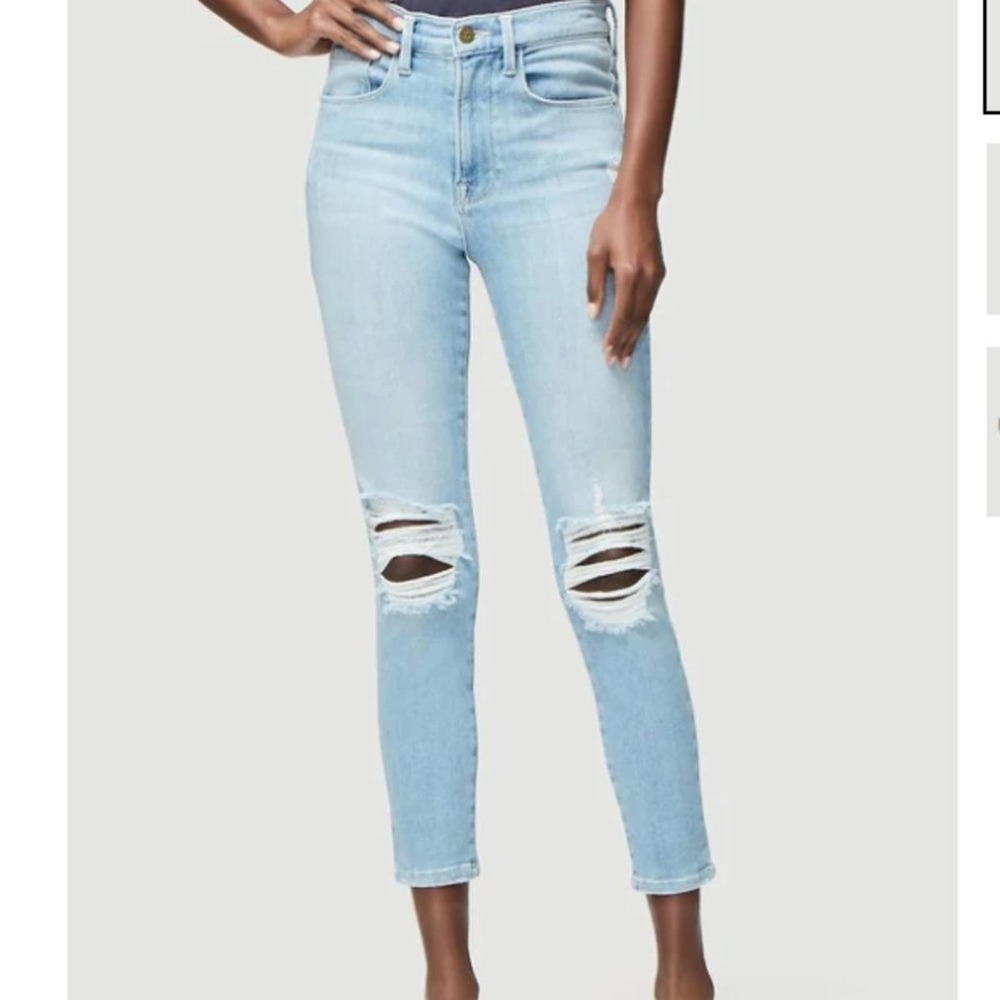 FRAME Denim Ali High Rise Skinny Jean Cigarette Dixie Size 24